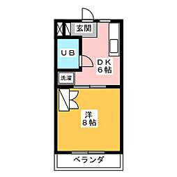 グットフェローズ 1DKの間取図画像