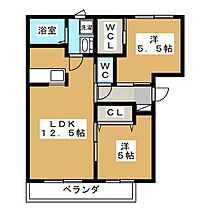 ヴィラーニf  ｜ 静岡県袋井市新屋４丁目（賃貸マンション2LDK・2階・59.83㎡） その2