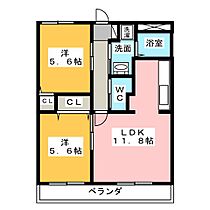 マイシャトー国府台D  ｜ 静岡県磐田市国府台（賃貸マンション2LDK・1階・52.70㎡） その2