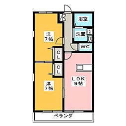 ル・コルビュジエ 2LDKの間取図画像