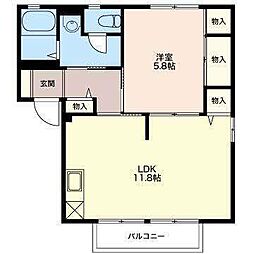 間取図画像 1LDK
