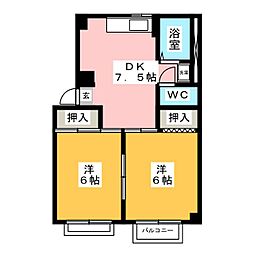 間取図画像 2DK
