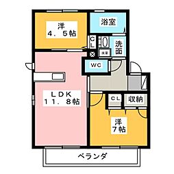 間取図画像 2LDK
