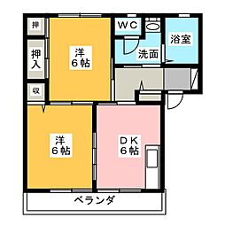 間取図画像 2DK