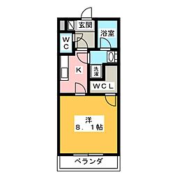 間取図画像 1K