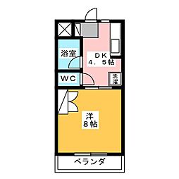 グローリアル.S 1DKの間取図画像