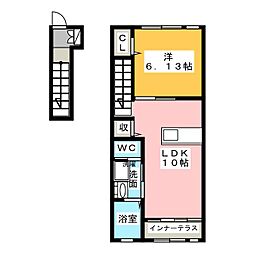 ドマーニ3 1LDKの間取図画像