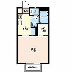 パティオSC 1Kの間取図画像