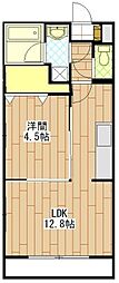 レジーナ 1LDKの間取図画像