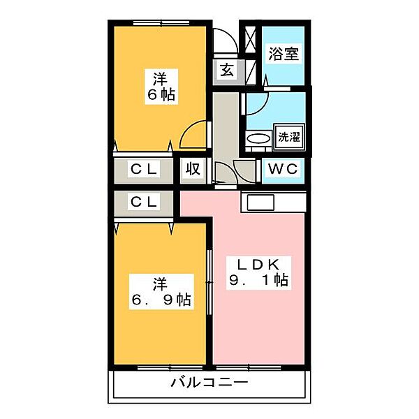 アルストロメリア ｜静岡県駿東郡長泉町南一色(賃貸マンション2LDK・3階・53.31㎡)の写真 その2