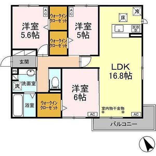 仮）東田中分譲賃貸PJ VI 201｜静岡県御殿場市東田中１丁目(賃貸アパート3LDK・2階・79.21㎡)の写真 その2