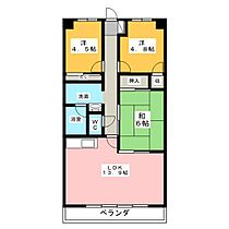 マルシオン・マルジュ  ｜ 静岡県三島市壱町田（賃貸マンション3LDK・2階・65.70㎡） その2