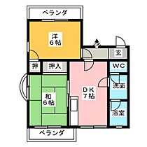 グリーンヒルＡ  ｜ 静岡県御殿場市神山（賃貸アパート2DK・1階・43.00㎡） その2