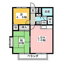 たらの木ハイツ  ｜ 静岡県三島市若松町（賃貸アパート2LDK・2階・45.36㎡） その2