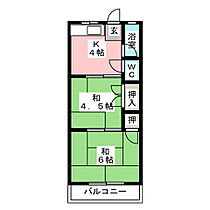 コーポ今嶺  ｜ 岐阜県岐阜市今嶺２丁目（賃貸アパート2K・2階・29.00㎡） その2