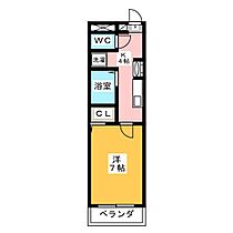 プレジールとざき  ｜ 岐阜県羽島郡岐南町徳田西３丁目（賃貸マンション1K・4階・24.30㎡） その2