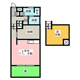 SOLid 1LDKの間取図画像