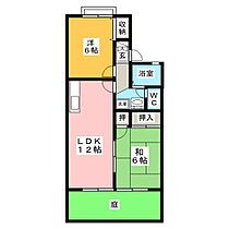 セジュールＭＡＴＳＵＢＡＲＡ  ｜ 岐阜県羽島郡笠松町江川（賃貸アパート2LDK・1階・53.00㎡） その2