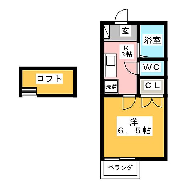 パルテネール・ヒロ ｜岐阜県岐阜市柳津町北塚３丁目(賃貸アパート1K・1階・25.00㎡)の写真 その2