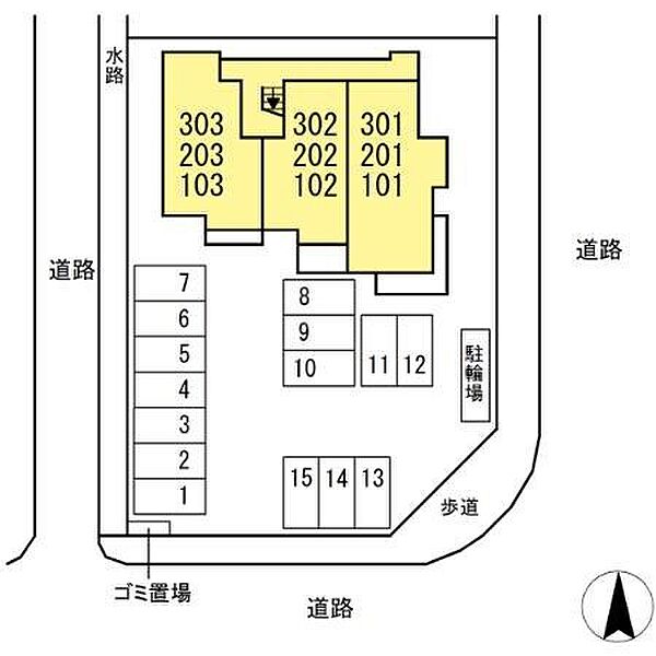 スリール 201｜岐阜県岐阜市市橋６丁目(賃貸アパート2LDK・2階・69.14㎡)の写真 その6