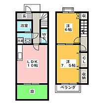 ＤＵＰＬＥＸ長池  ｜ 岐阜県羽島郡笠松町長池（賃貸テラスハウス2LDK・1階・59.60㎡） その2