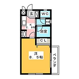 間取図画像 1K