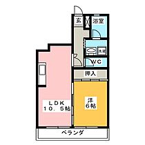 ハイツ河田  ｜ 岐阜県羽島郡岐南町伏屋７丁目（賃貸マンション1LDK・2階・41.30㎡） その2