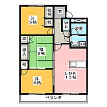 サンティアラＡ  ｜ 岐阜県羽島郡笠松町円城寺（賃貸マンション3LDK・3階・66.10㎡） その2