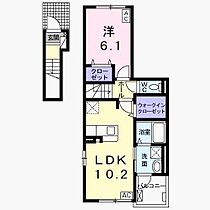 サツキ  ｜ 岐阜県岐阜市茜部菱野２丁目48番地（賃貸アパート1LDK・2階・44.88㎡） その2