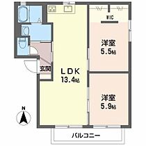 ハイム　サーラ 201 ｜ 岐阜県岐阜市六条北４丁目11-3（賃貸アパート2LDK・2階・53.83㎡） その2