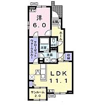 ＹＫヴィレッジII  ｜ 岐阜県岐阜市北鶉２丁目（賃貸アパート1LDK・1階・50.59㎡） その2