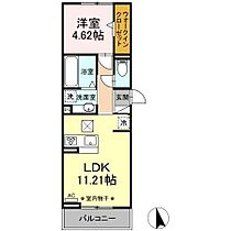 D-room岐南町八剣北 205 ｜ 岐阜県羽島郡岐南町八剣北４丁目12番（賃貸アパート1LDK・2階・40.49㎡） その2