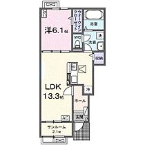 ホープ 102 ｜ 岐阜県岐阜市日置江３丁目15番地1（賃貸アパート1LDK・1階・50.05㎡） その2