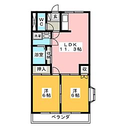間取図画像 2LDK