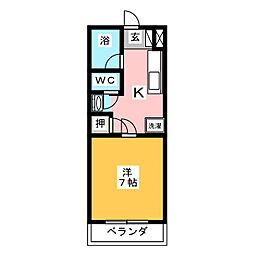 間取図画像 1K