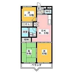 間取図画像 3DK