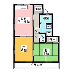 間取図画像 2DK