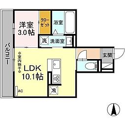 間取図画像 1LDK