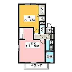 間取図画像 1LDK