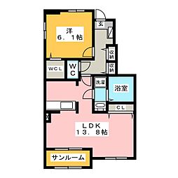 間取図画像 1LDK