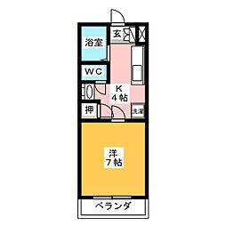 間取図画像 1K