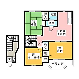 メゾンソルトヴァリー 3LDKの間取図画像