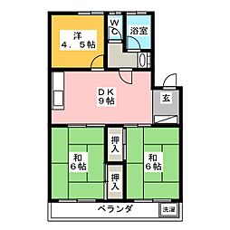 メゾン新所 3DKの間取図画像