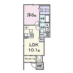 Regaleira 1LDKの間取図画像