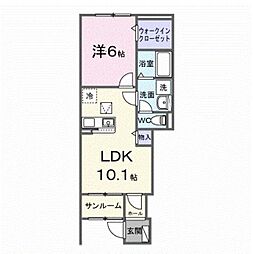Regaleira 1LDKの間取図画像