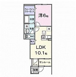 Regaleira 1LDKの間取図画像