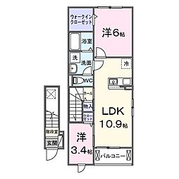 Regaleira 2LDKの間取図画像