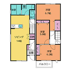物件の間取り