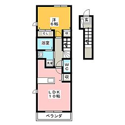 ハイアット・ネオ 1LDKの間取図画像