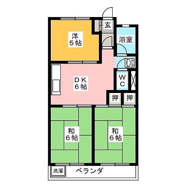 マンション高見 ｜岐阜県岐阜市八代１丁目(賃貸マンション3DK・3階・48.60㎡)の写真 その2